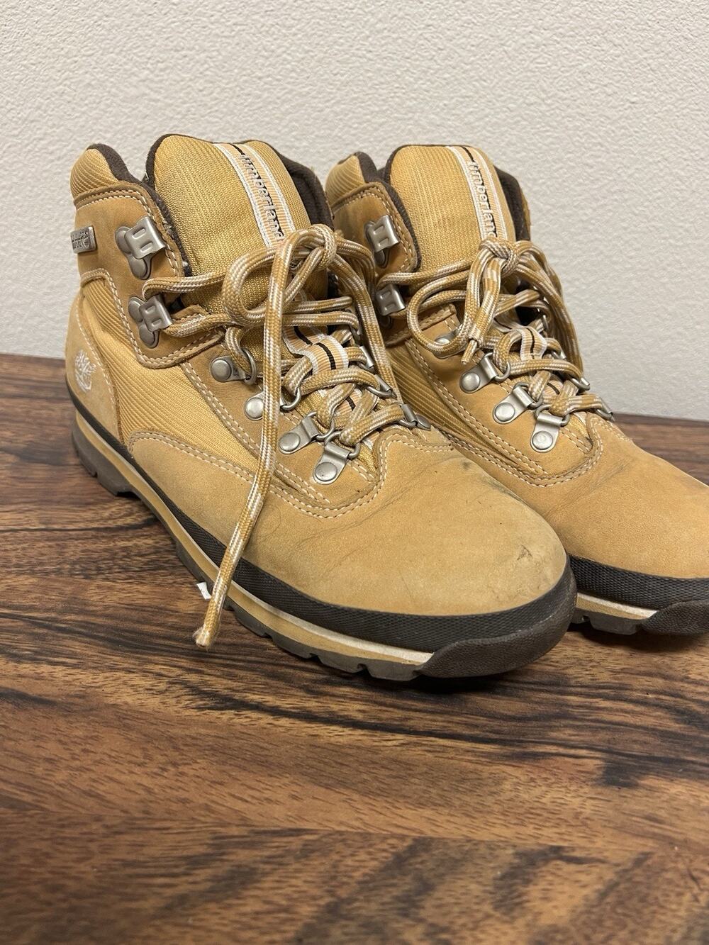 Timberland Womens Hiking Boots Size 9 Brown Leather Ankle Trail Gorpcore